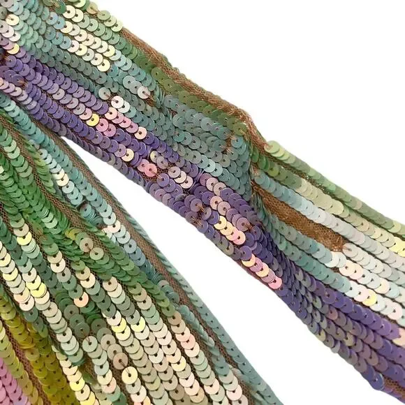 Show Me Your Mumu Wear Me Out Dress in Rainbow Stripe Sequins size Small - Picture 9 of 13